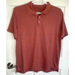 LL Bean Men's Striped Polo Shirt Sz L Traditional Fit Pima Cotton Casual Comfort